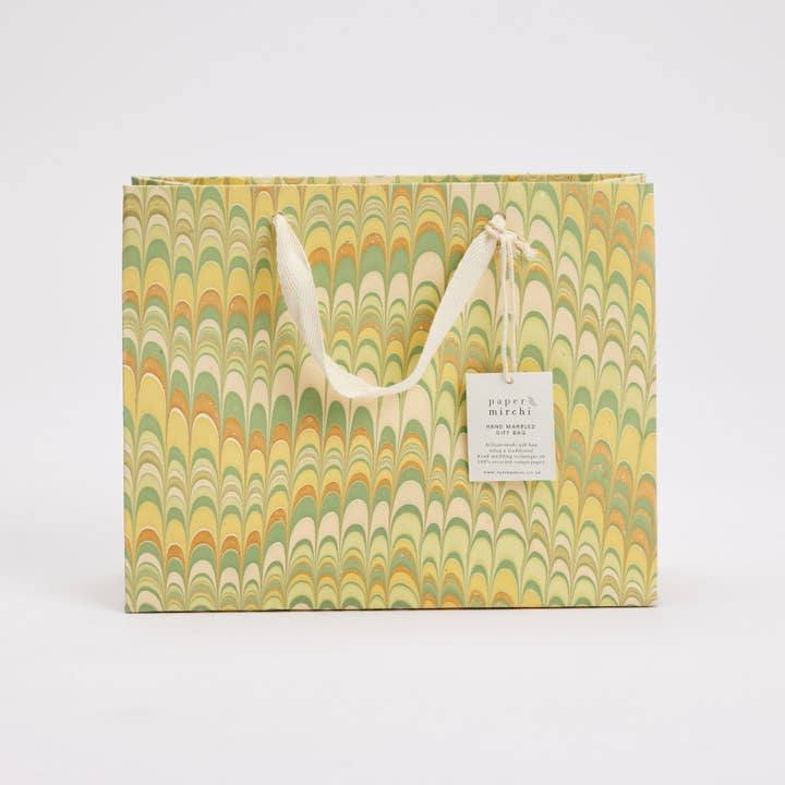 Hand Marbled Gift Bags - Bouquet