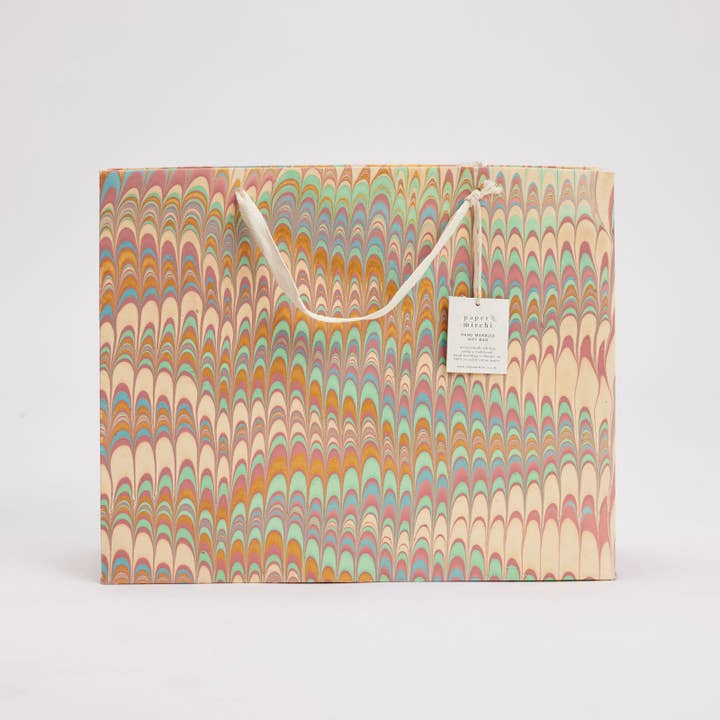 Hand Marbled Gift Bags - Bouquet