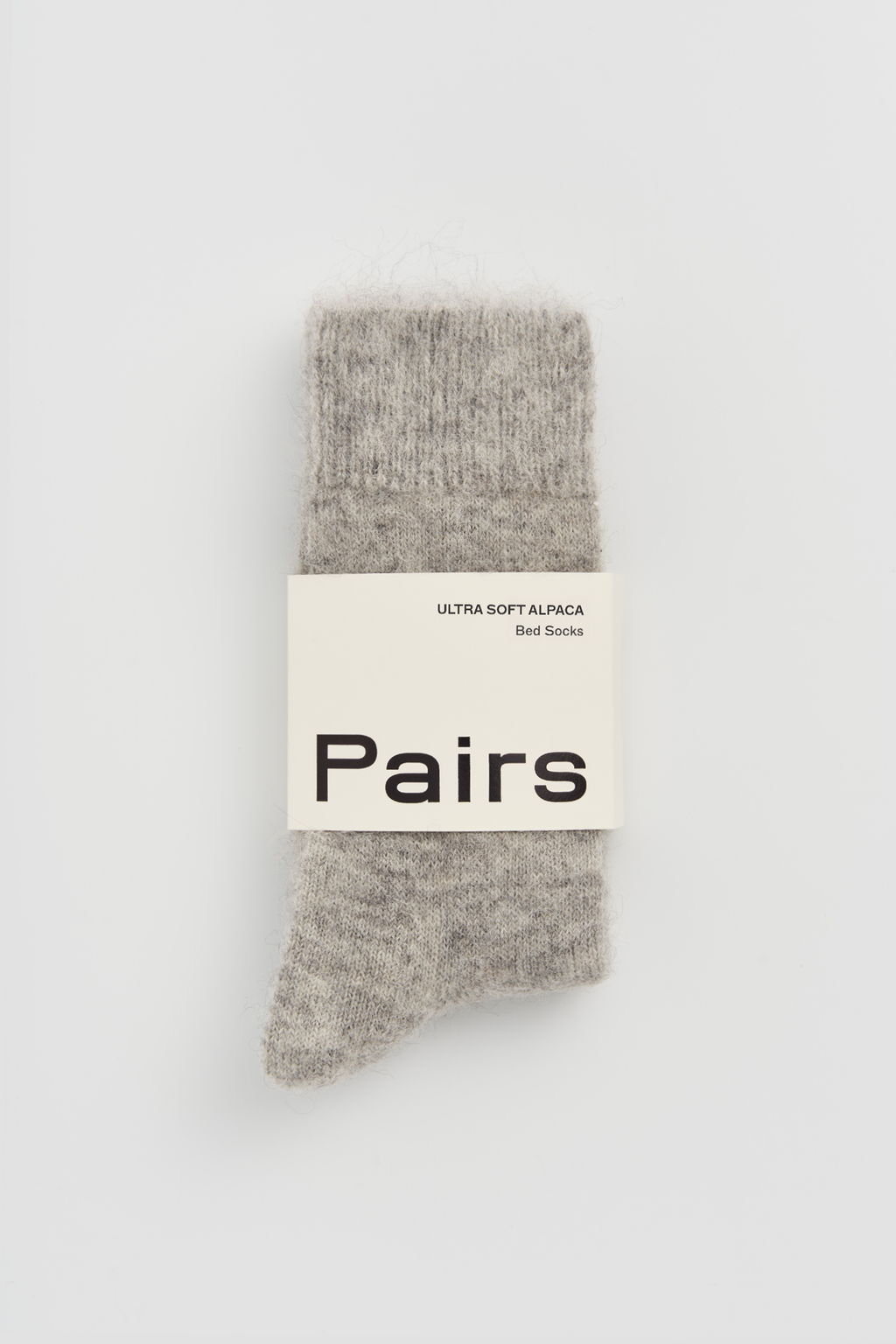 Ultra Soft Alpaca Bed Socks - Correct Mid Grey