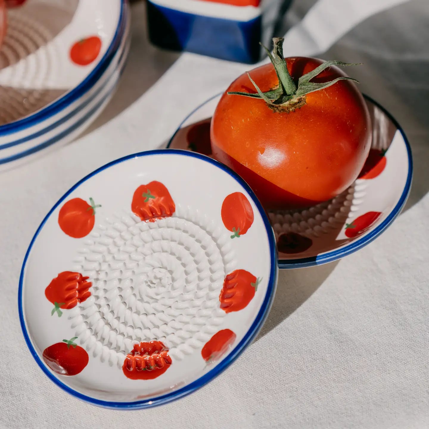 Small Ceramic Grater Plate