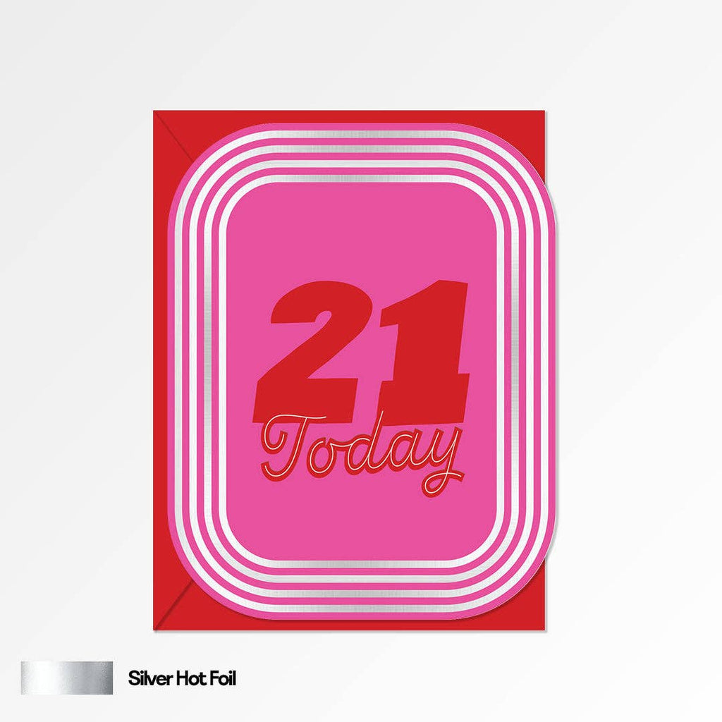 21 Today Birthday Card