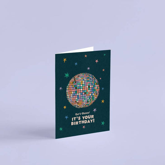 Disco Ball Birthday Card