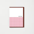 Happy Birthday Pink Grid Card