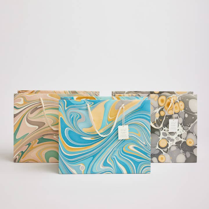 Luxe Hand Marbled Gift Bags
