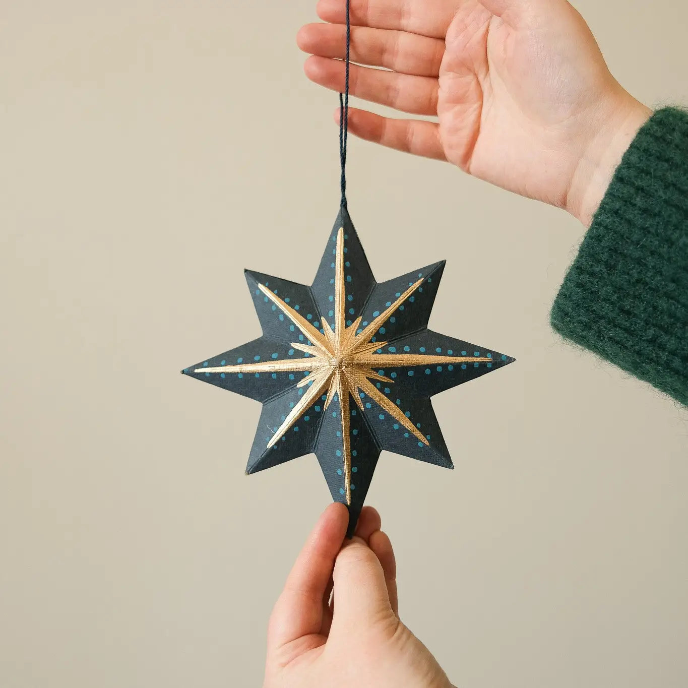 Twinkling Star Screen-Printed Decoration