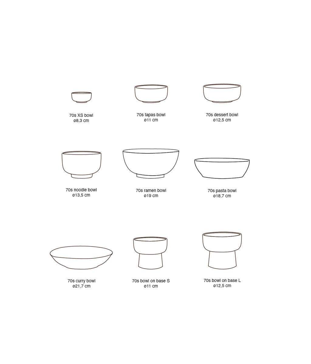 HKLIVING 70s Ceramic Curry Bowls (Set of 2)