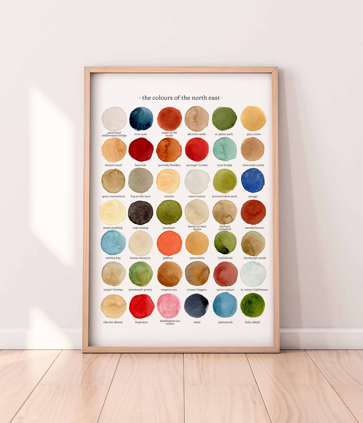 The Colours of the North East Print
