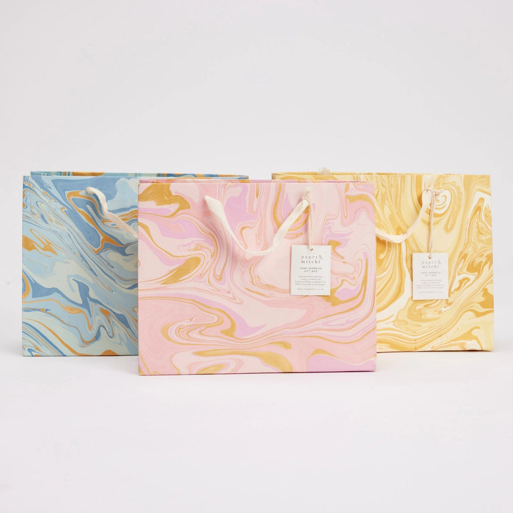 Celebration Hand Marbled Gift Bags
