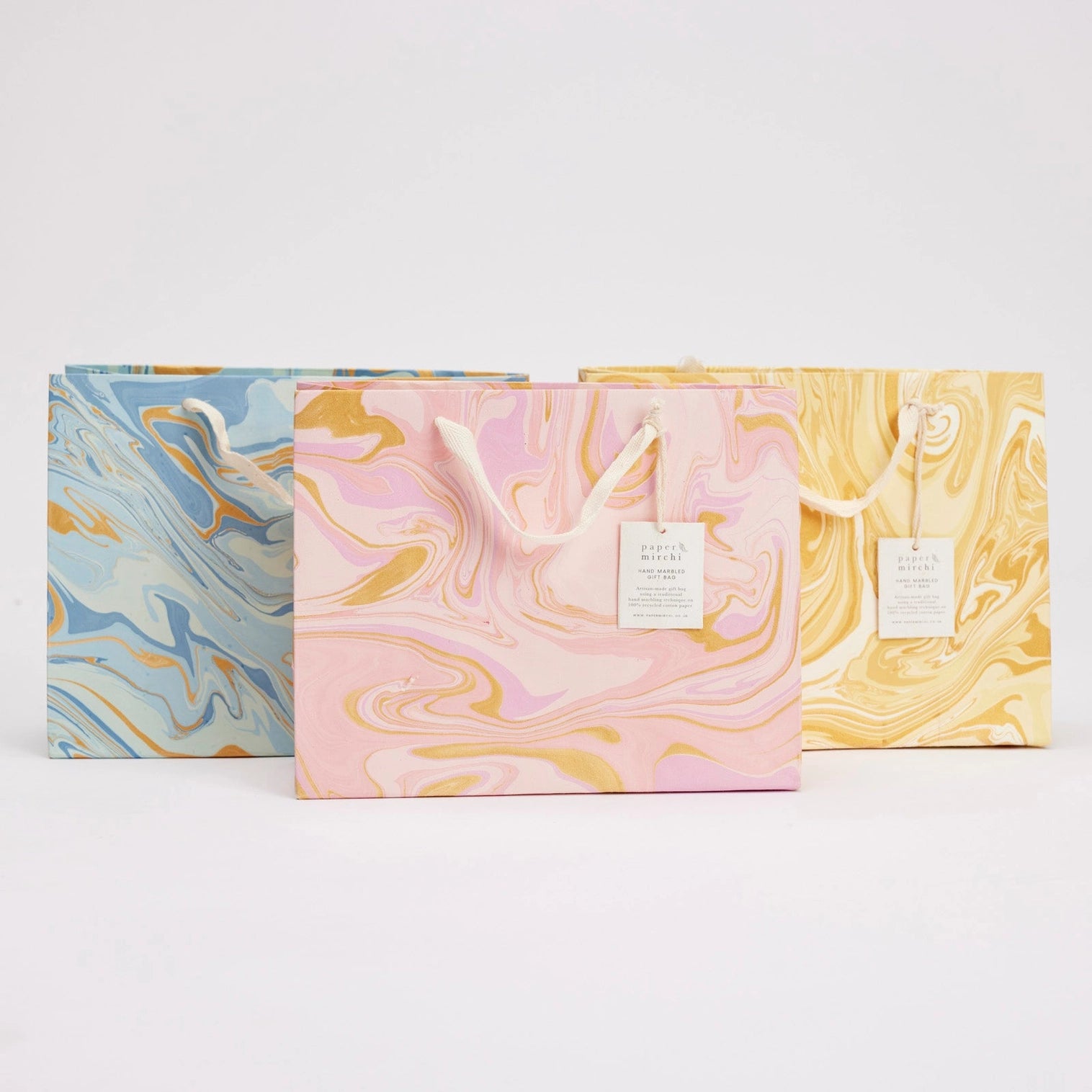 Celebration Hand Marbled Gift Bags