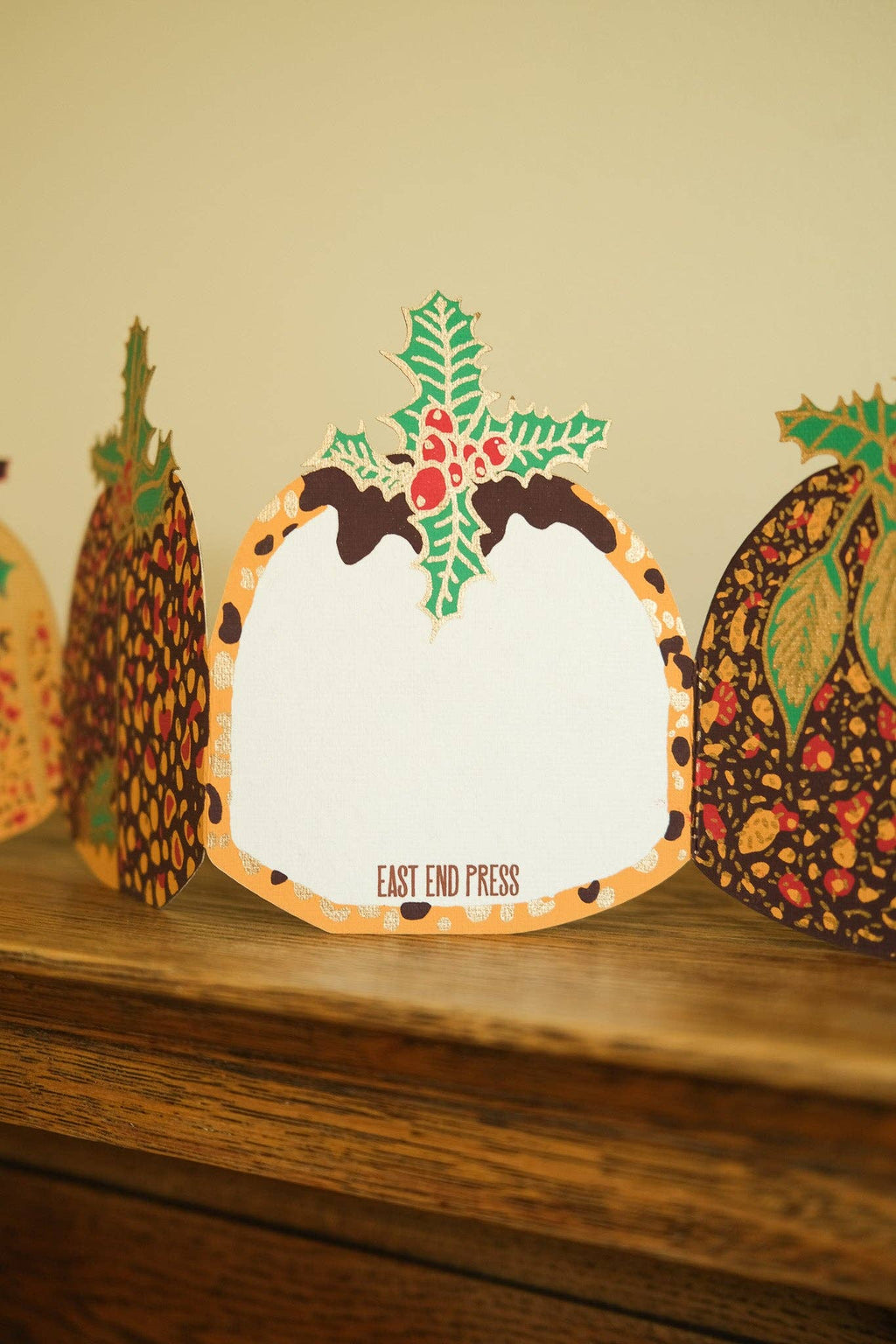 Christmas Pudding Concertina Card