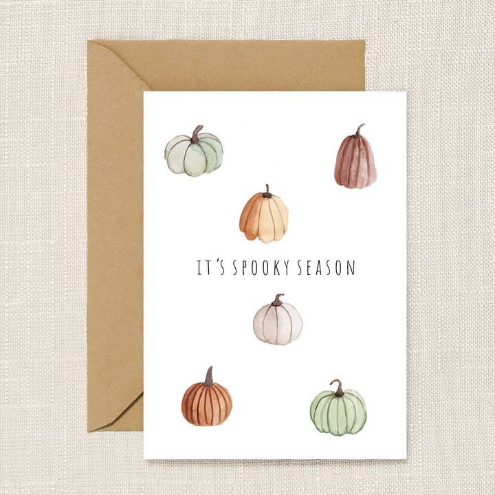 Spooky Season Pumpkin Card