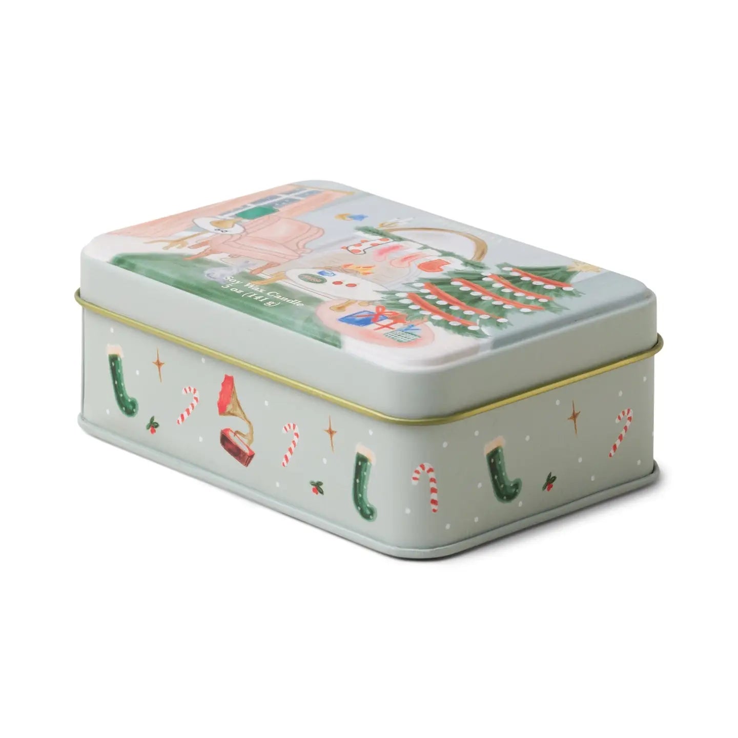 Christmas Candle Tin - Persimmon & Chestnut