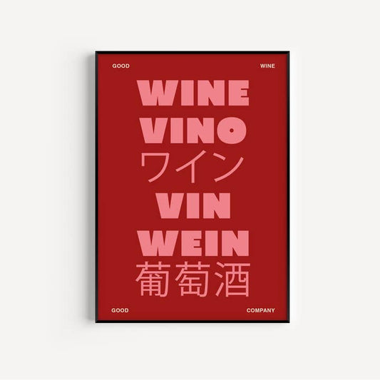 Wine Print - Burgundy
