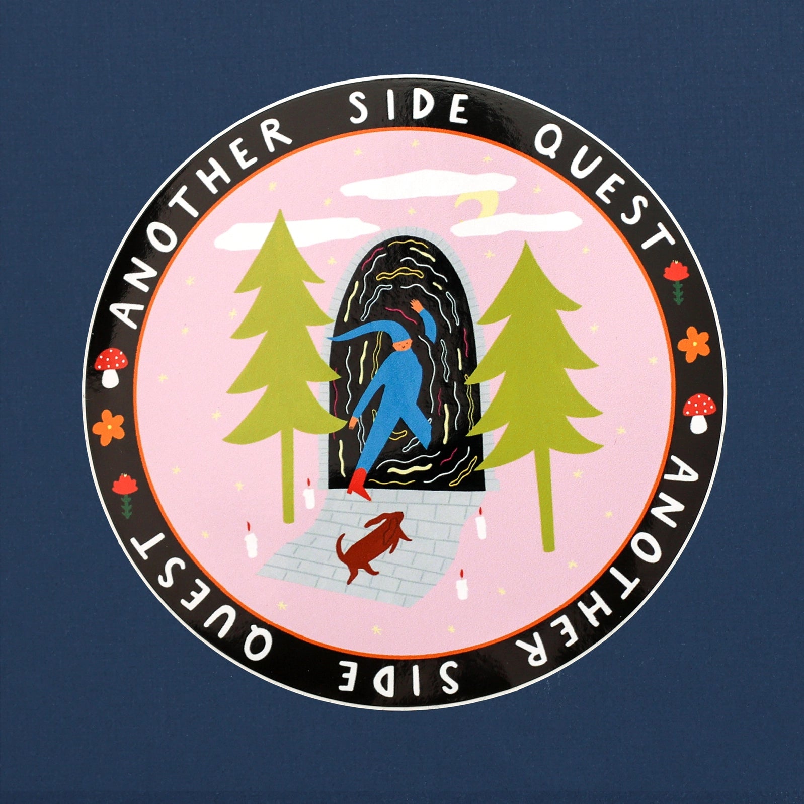 Little Black Cat Vinyl Sticker