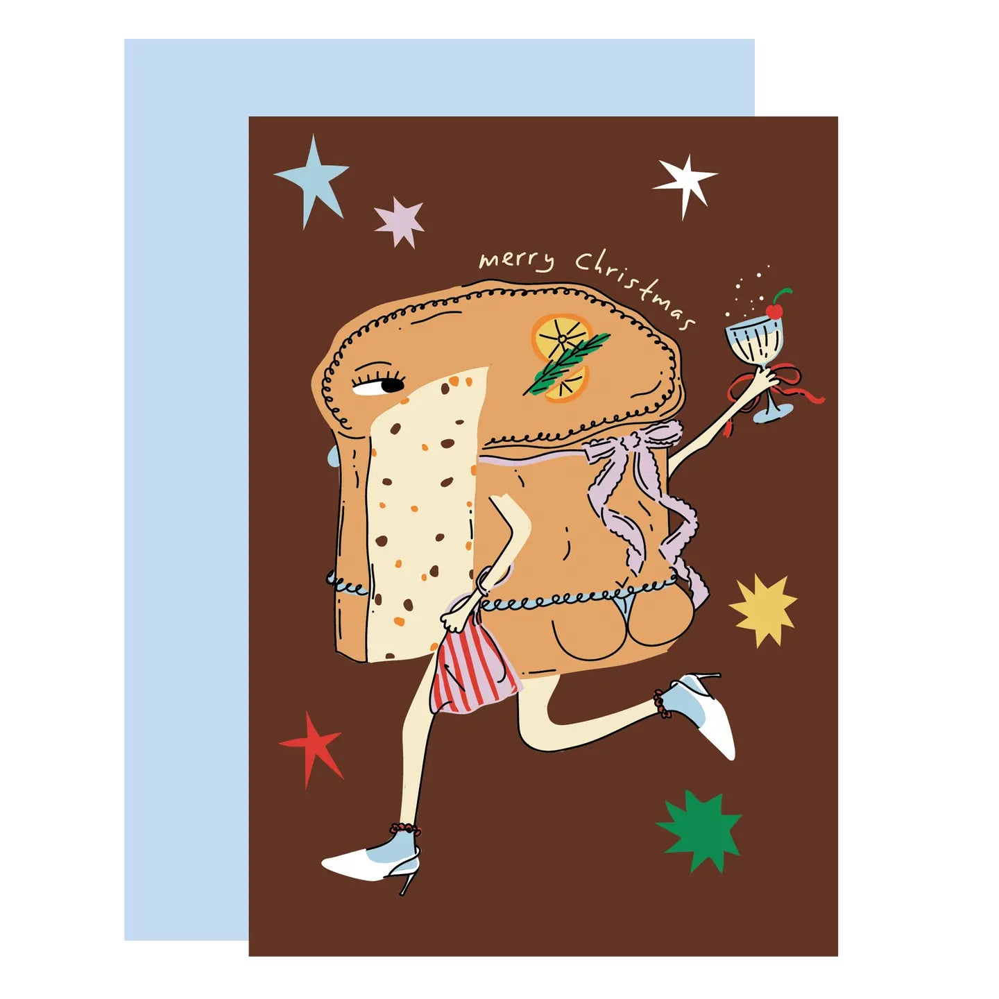 Cheeky Panettone Christmas Card