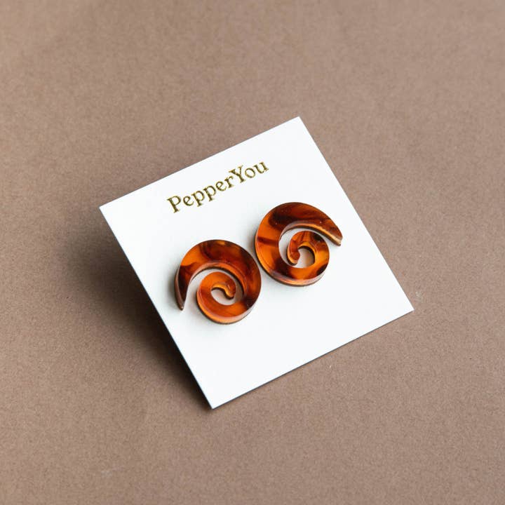 Swirl Stud Earrings