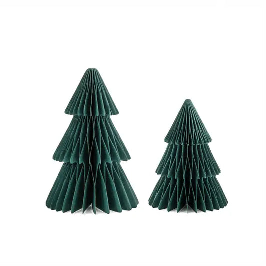 Honeycomb Christmas Tree Decorations (Set of 2)