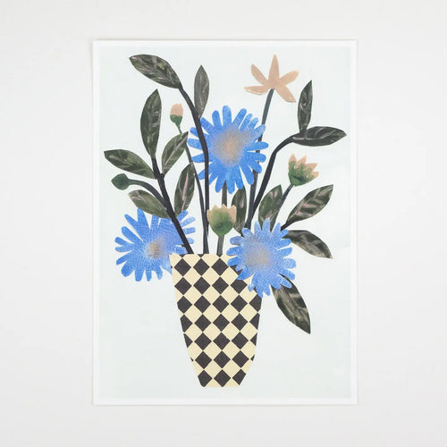 Chequer Vase Print