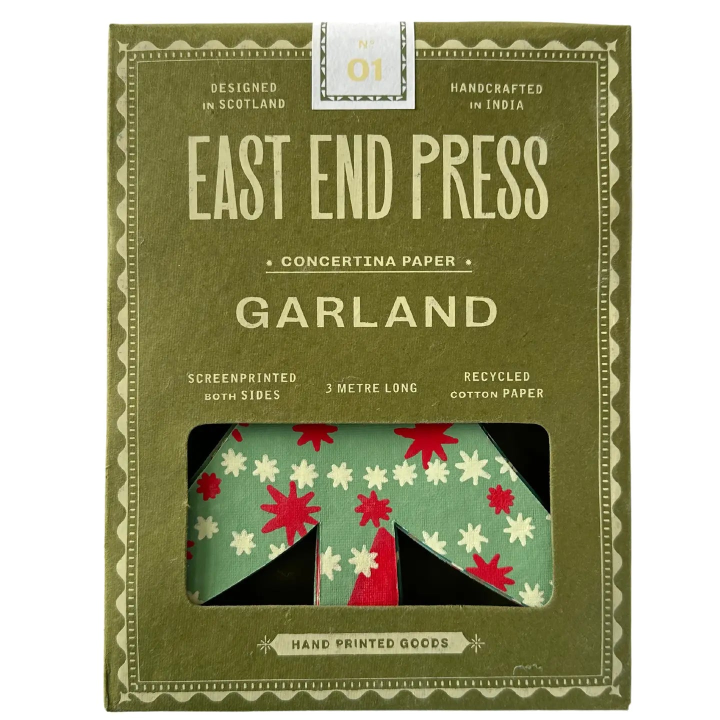 Christmas Tree Concertina Garland