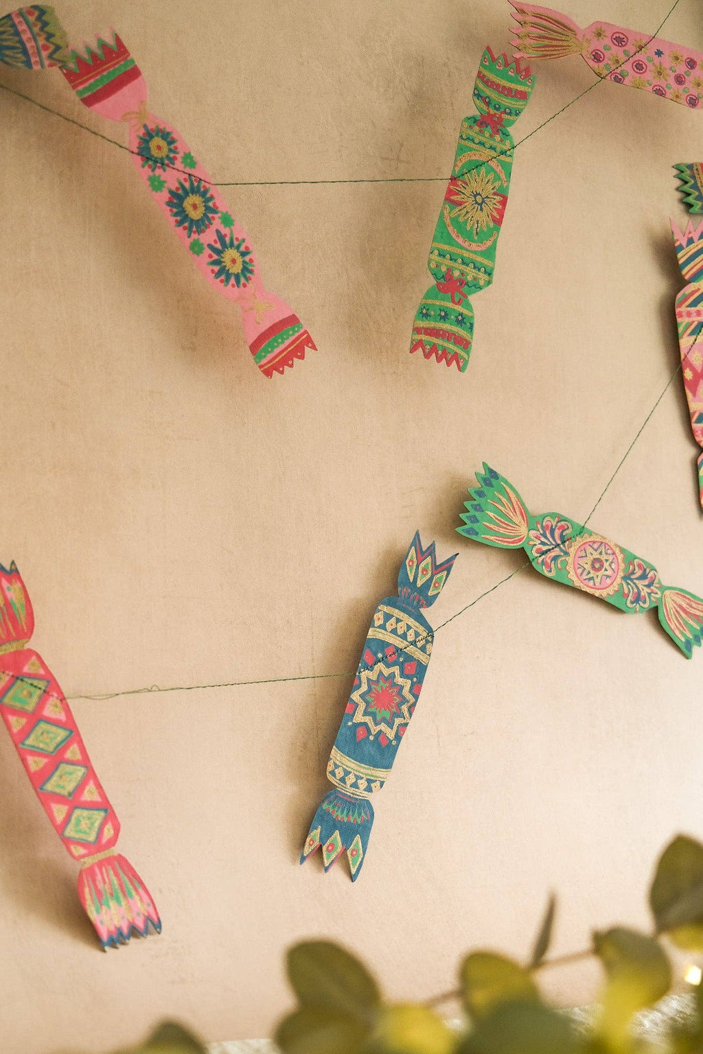 Christmas Cracker Sewn Garland