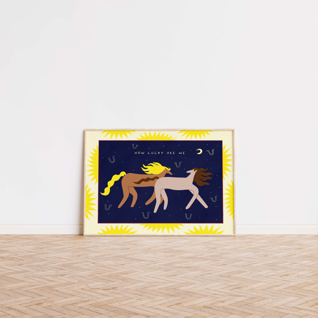 How Lucky Are We Art Print