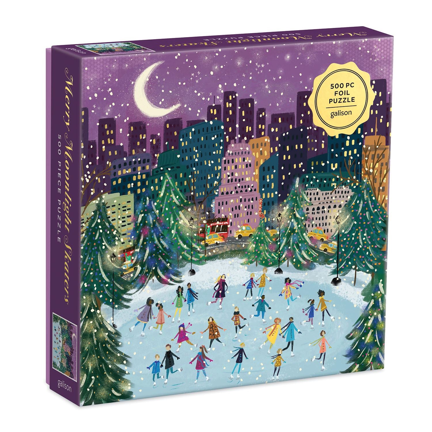 Merry Moonlight Skaters Jigsaw