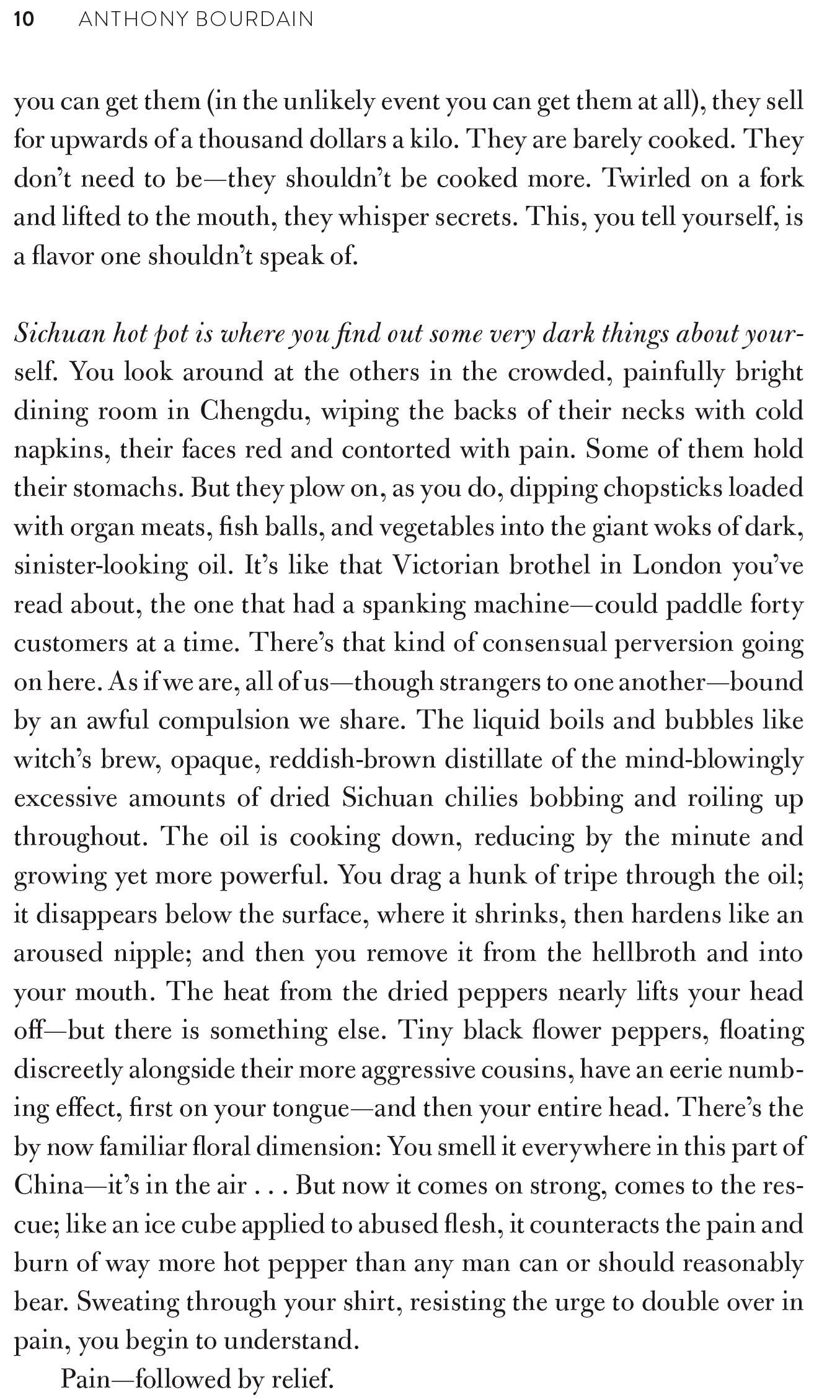 The Anthony Bourdain Reader