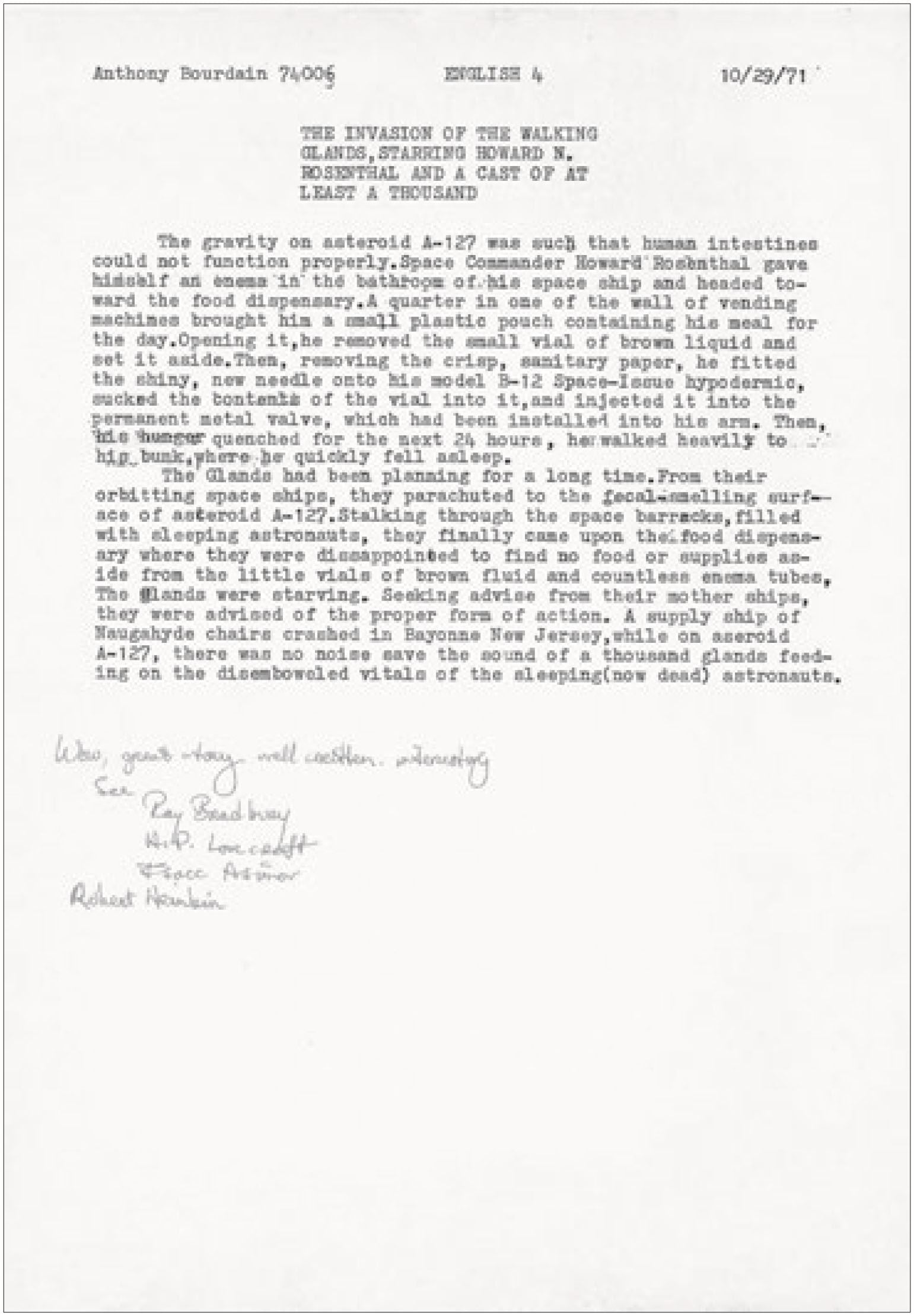 The Anthony Bourdain Reader