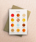 The Colours of November Greetings Card