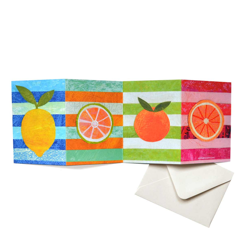 Citrus Concertina Card