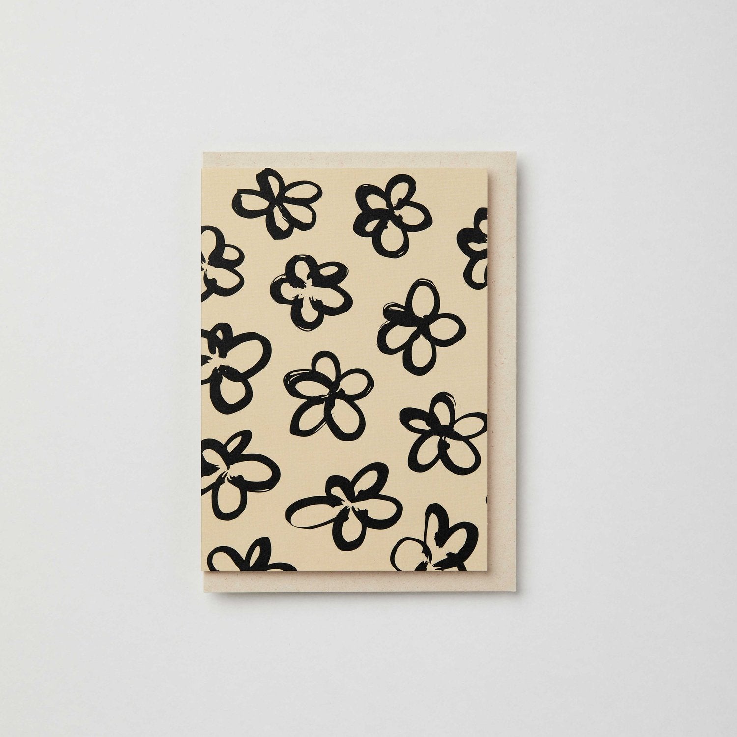 Painted Flowers Note Card