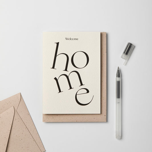 Welcome Home Serif Card