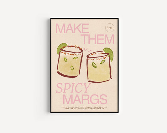 Spicy Marg Print - Pink