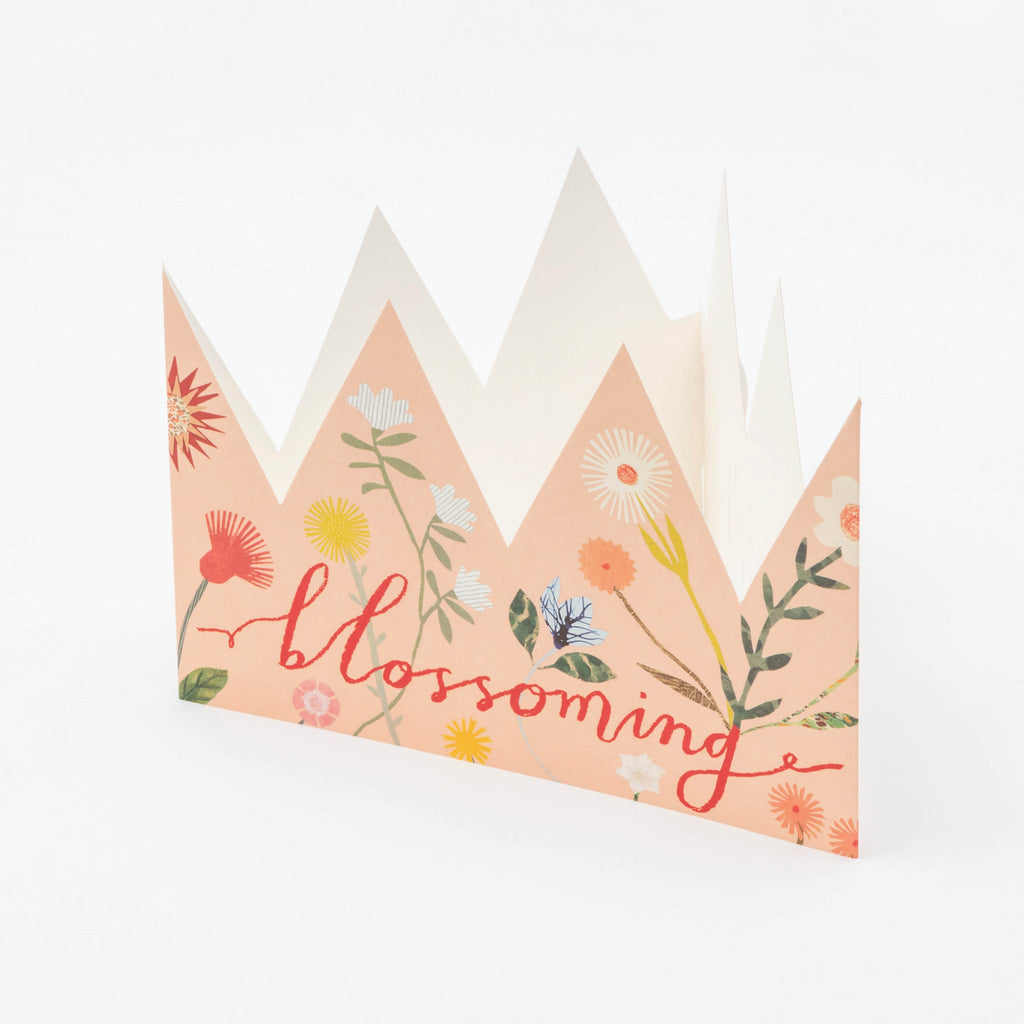 Blossoming Party Hat / Greetings Card