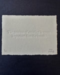 The process of creating is more important than the result - Embossed Art