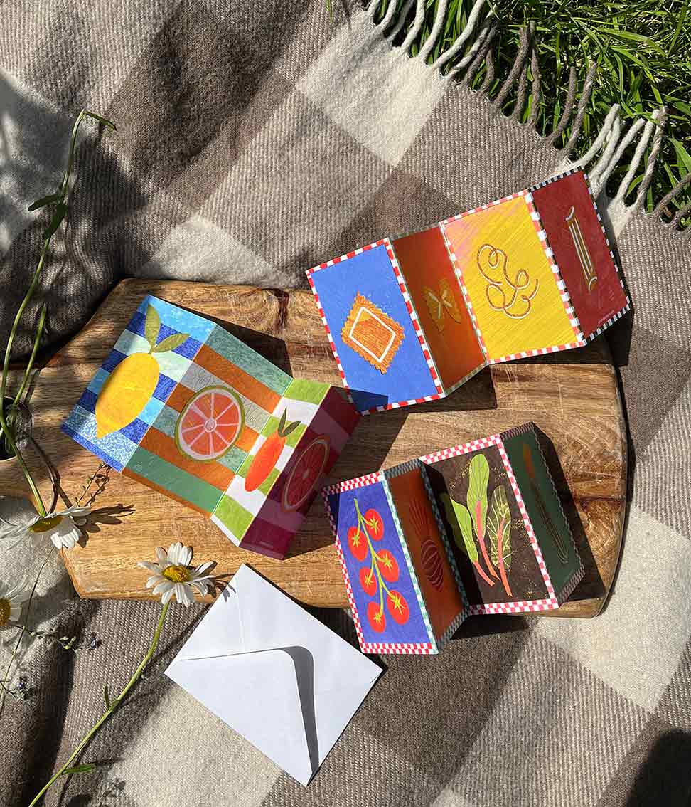 Citrus Concertina Card