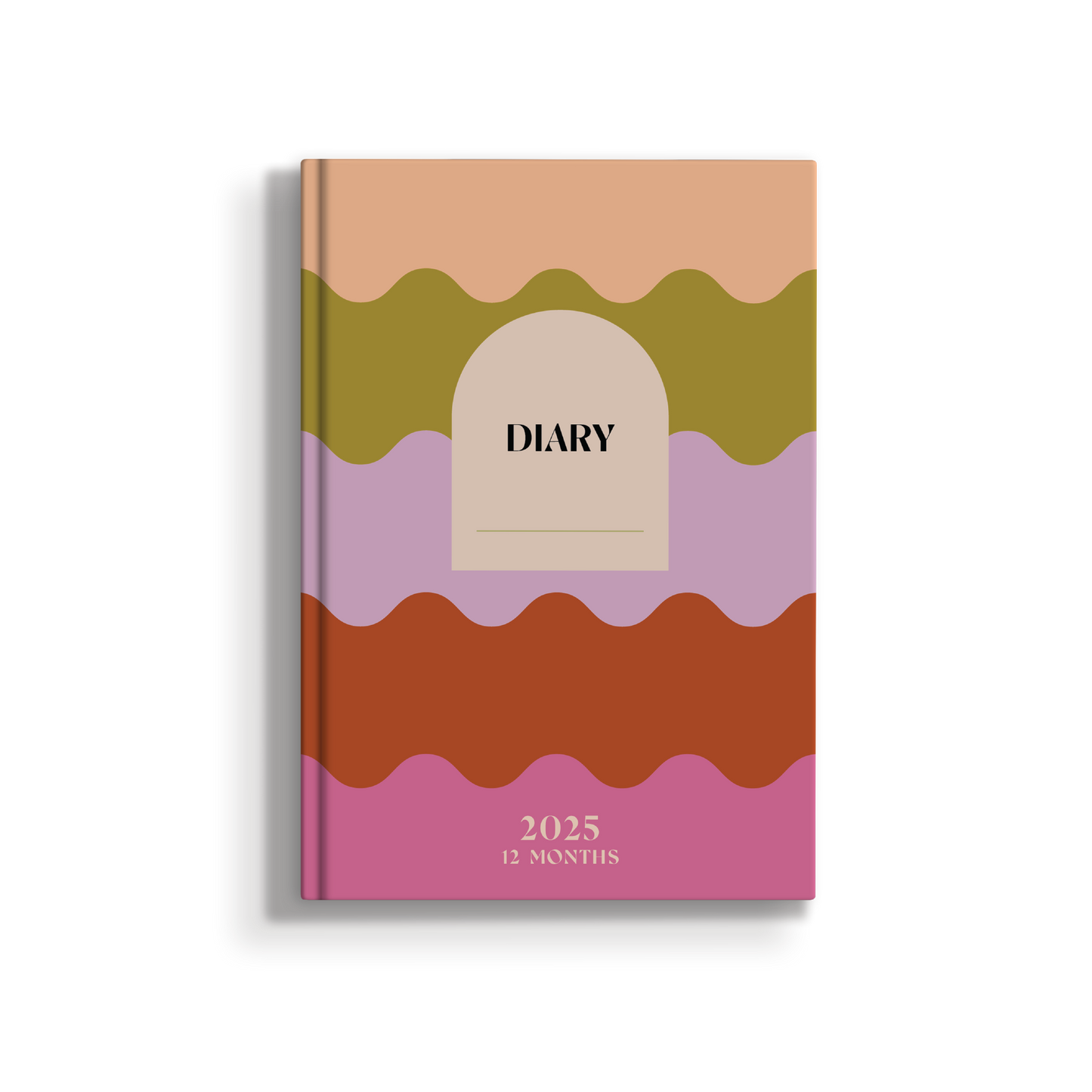 2025 Hardcover Diary - Rainbow Waves