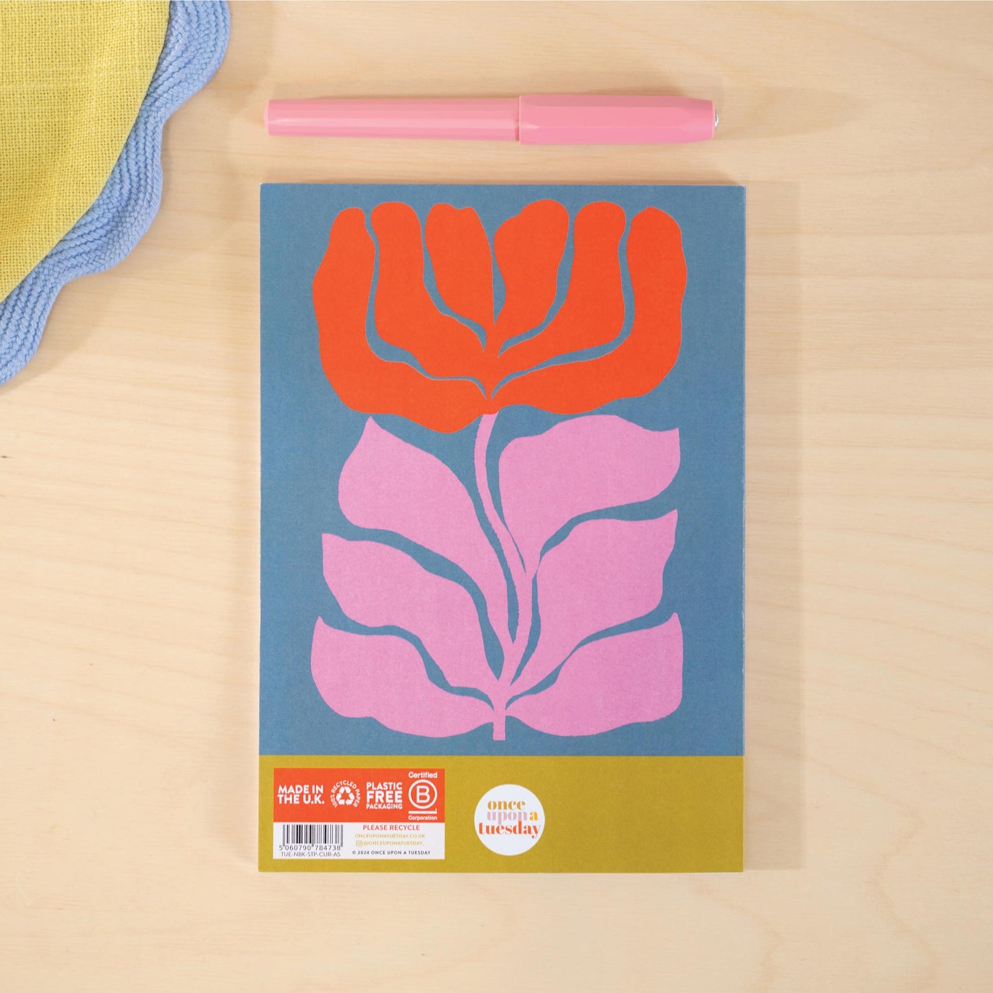 Curved Fleur Notebook
