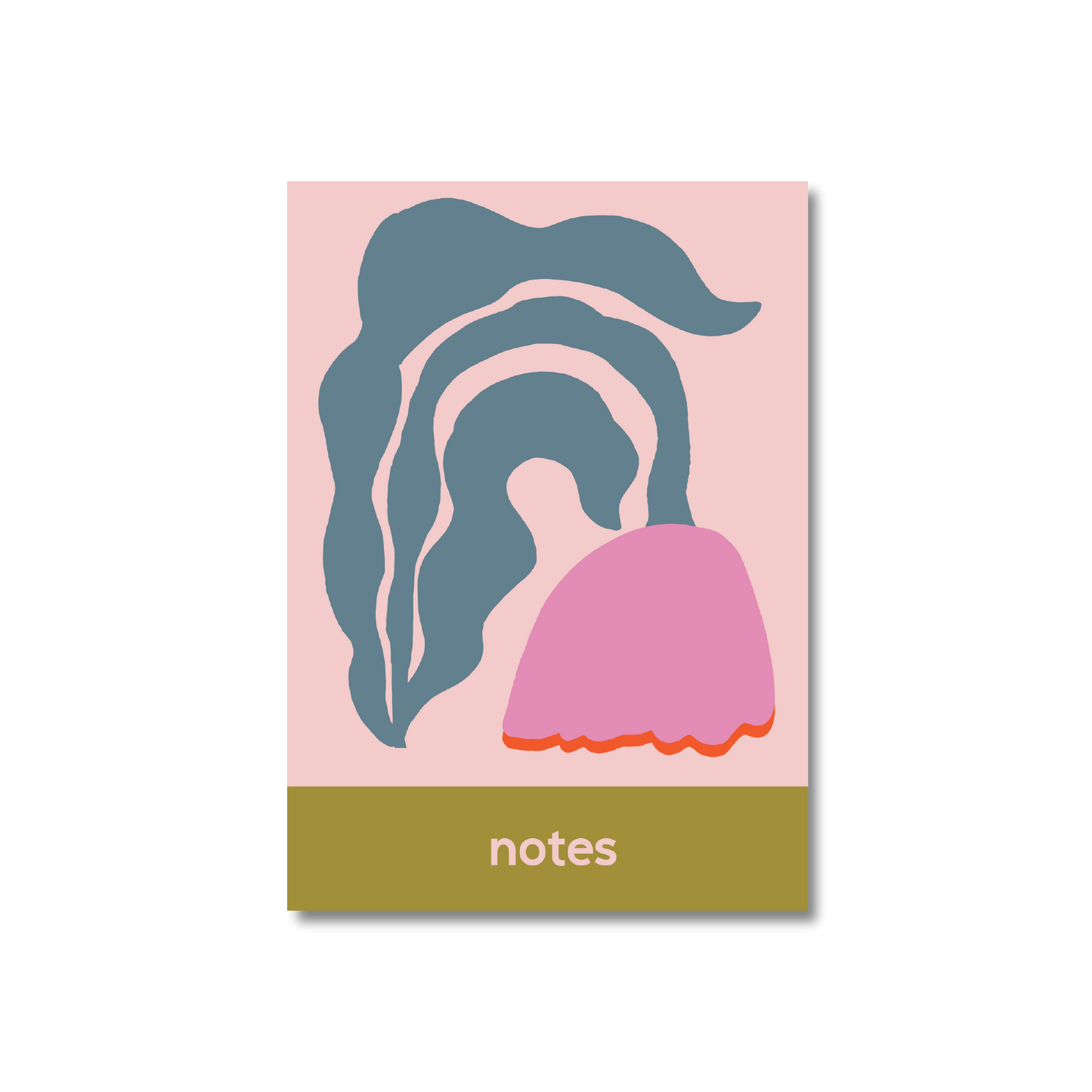Curved Fleur Notebook