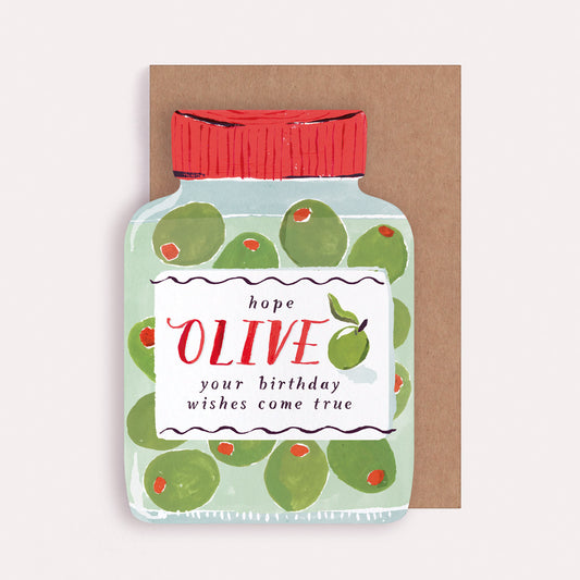 Olive Your Birthday Wishes Card