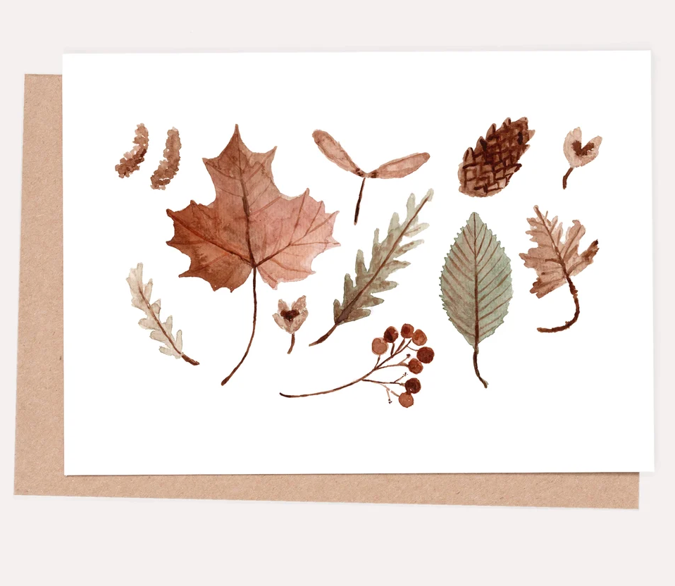 Autumn Leaves Card