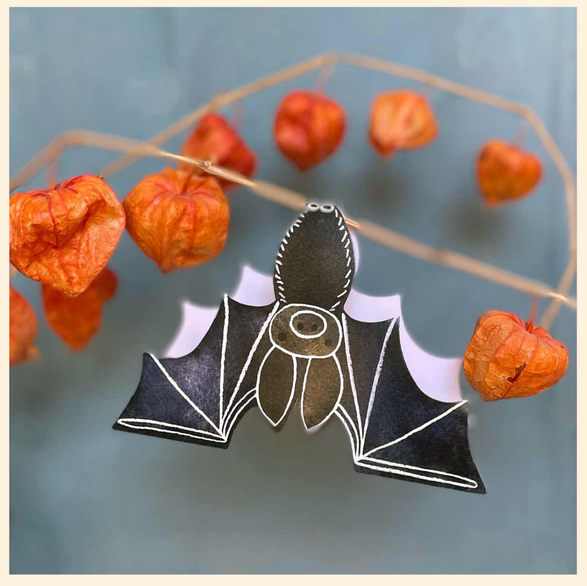 Bat Shaped Greeting Card