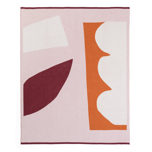 Orbi Cotton Knit Throw - Orange
