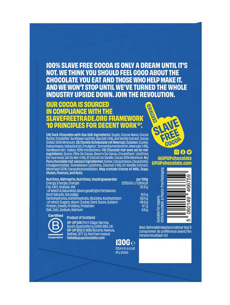 Sea Salt Dark Chocolate Bar