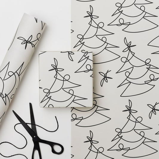 Tree Lines Wrapping Paper