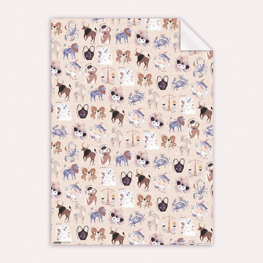 Zodiac Sign Gift Wrap