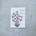 Champaca Lilac Bloc Printed Flower Card