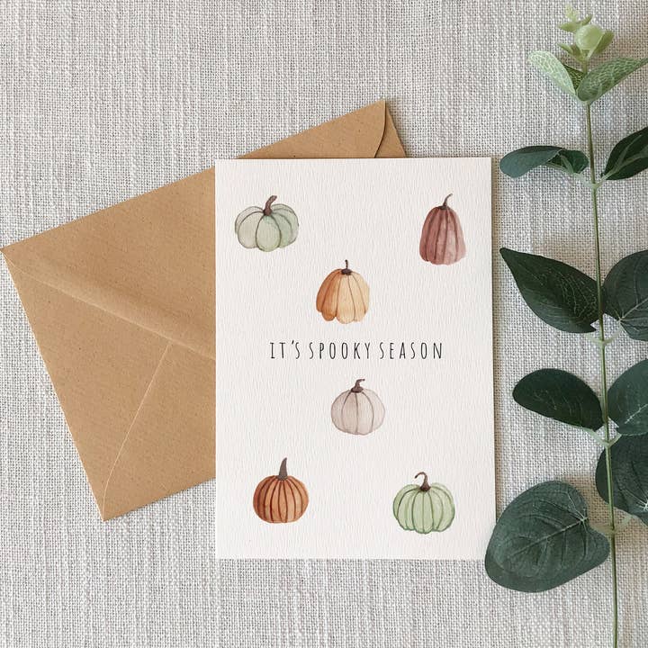 Spooky Season Pumpkin Card
