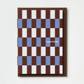 Happy Birthday Blue & Burgundy Brugge Tile Card