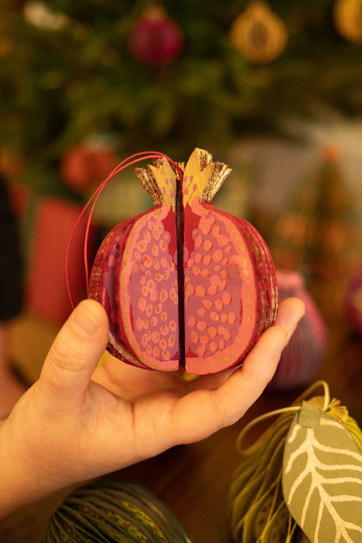 Pomegranate Honeycomb Tree Decoration